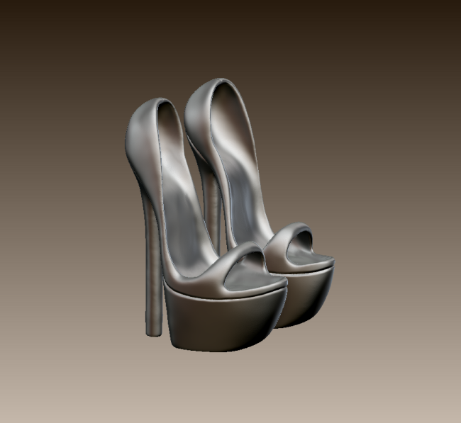 Thin heel with the platform shoes for Equilibrium She – Digital files