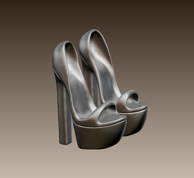 Thick heel with the platform shoes for Equilibrium She – Digital files