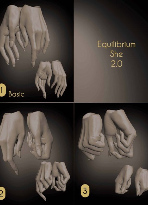 Additional hands for Equilibrium She 2nd Gen.